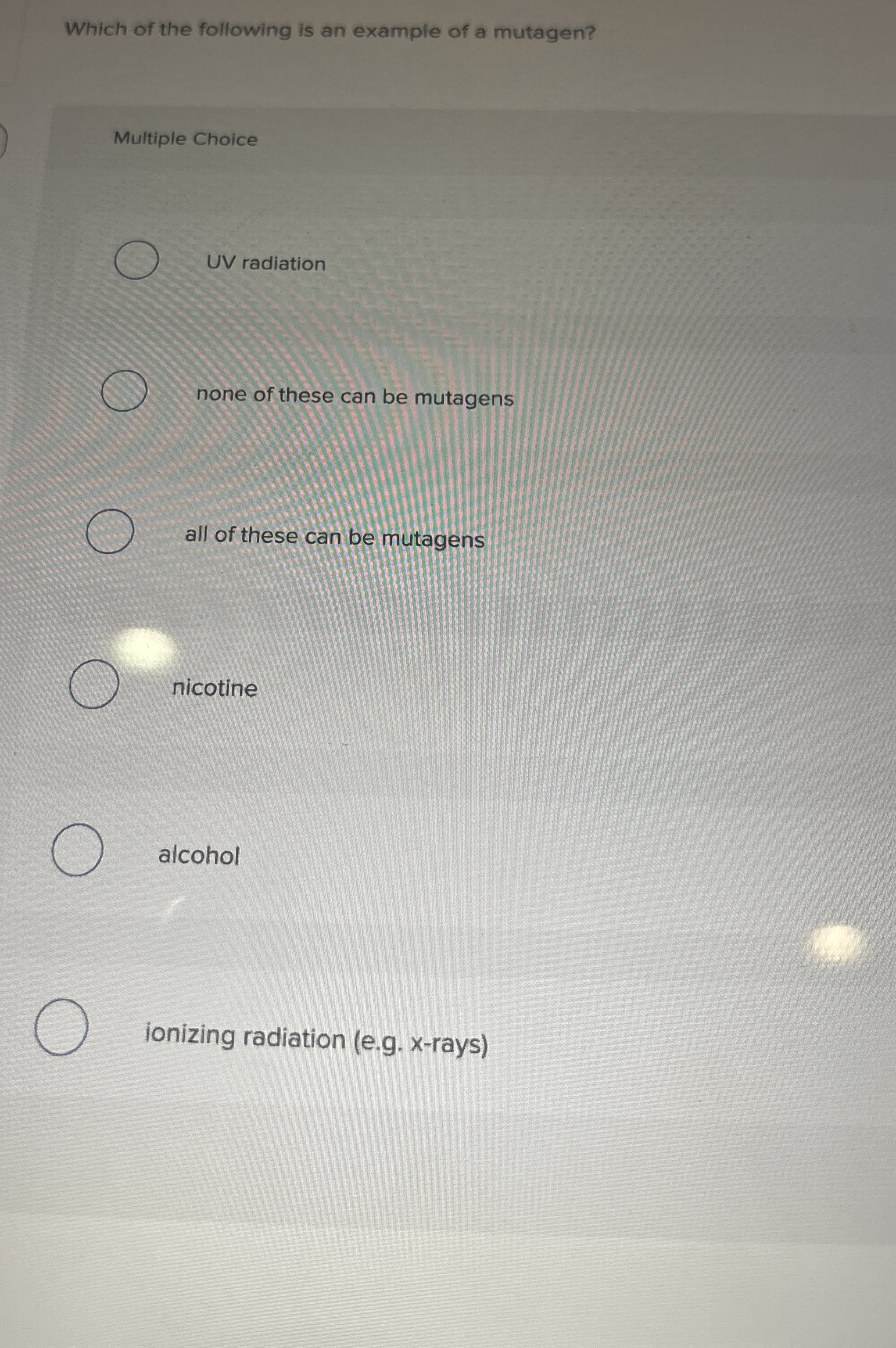 Solved Which of the following is an example of a