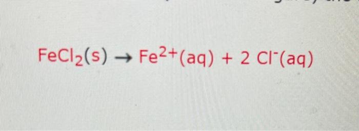 Solved When a 7.78-g sample of solid Iron (II) Chloride | Chegg.com