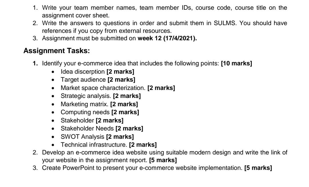 1. Write your team member names, team member IDs, | Chegg.com