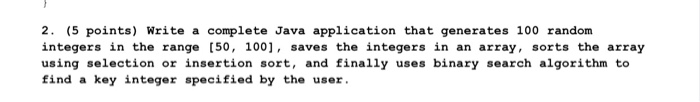 Solved 2. (5 points) Write a complete Java application that | Chegg.com