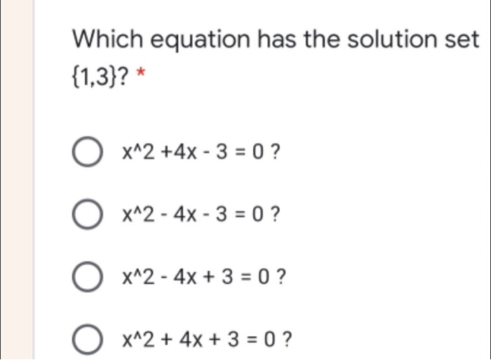 x 2 4x 3 0 solution