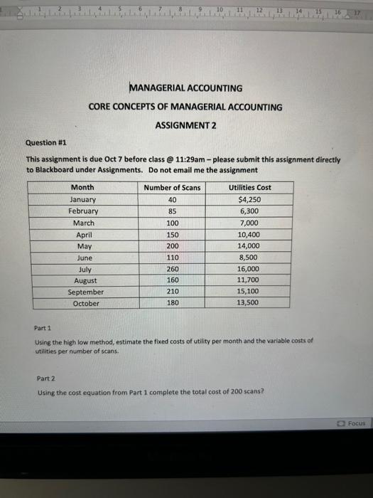 Solved MANAGERIAL ACCOUNTING CORE CONCEPTS OF MANAGERIAL | Chegg.com