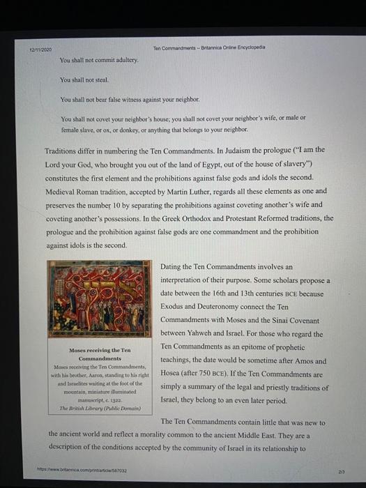 Citing evidence from the section on Iconoclasm in | Chegg.com