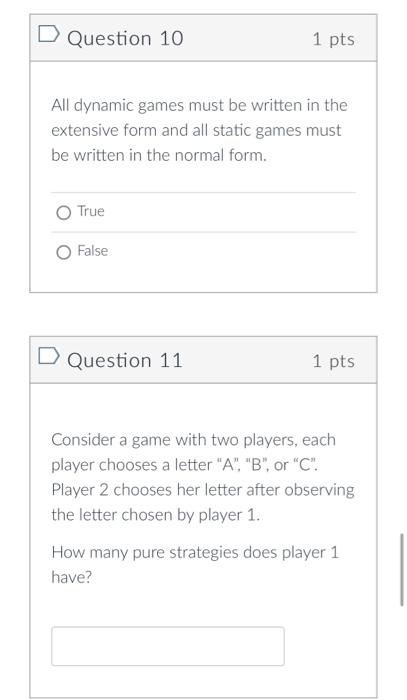 Solved Comprehensive form games Consider the dynamic game