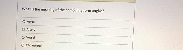 Solved What is the meaning of the combining form | Chegg.com