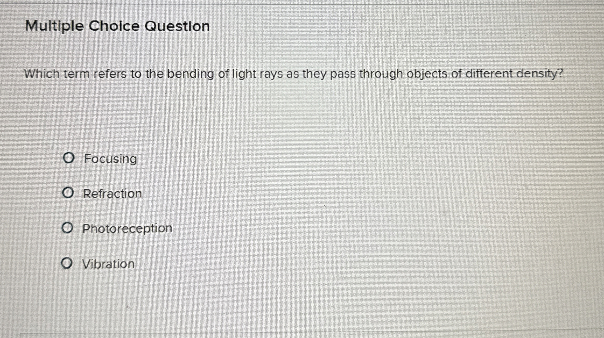 Solved Multiple Choice QuestionWhich term refers to the | Chegg.com