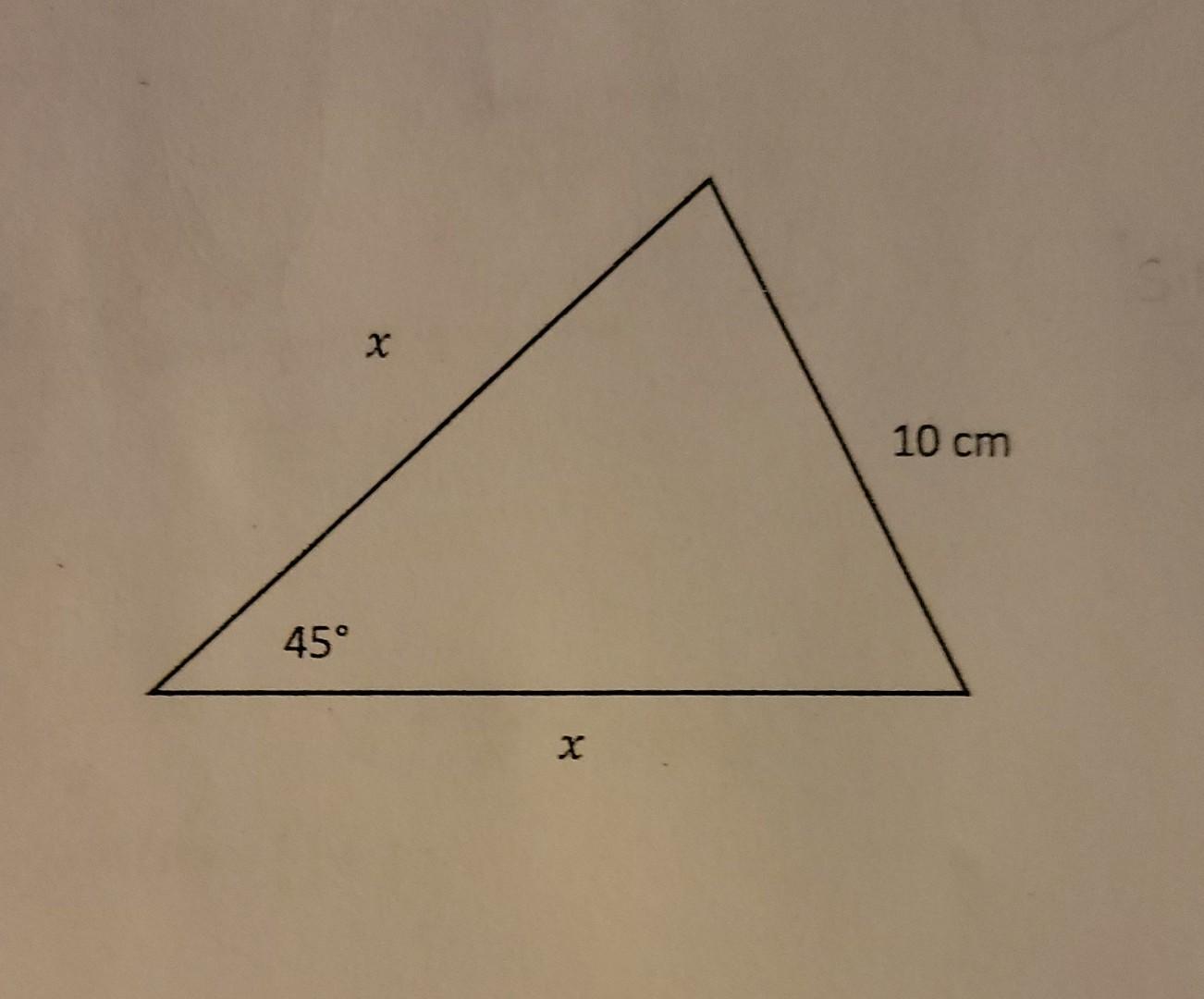 Solved solve the triangle using reference triangle. The | Chegg.com