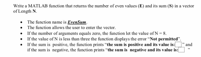 Solved Write a MATLAB function that returns the number of | Chegg.com
