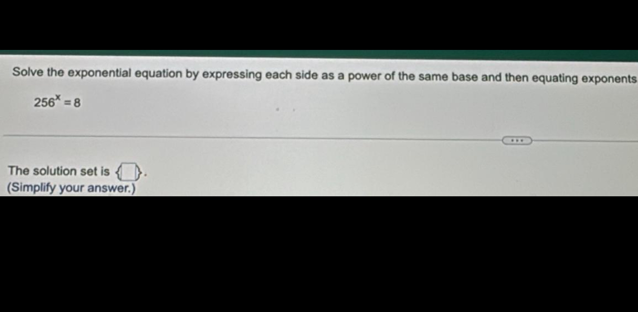 Solved Solve the exponential equation by expressing each | Chegg.com