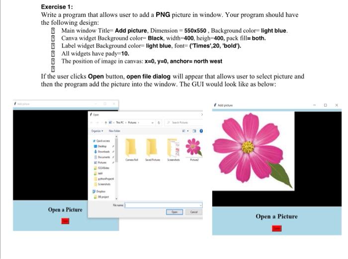 Solved Exercise 1: Write a program that allows user to add a | Chegg.com
