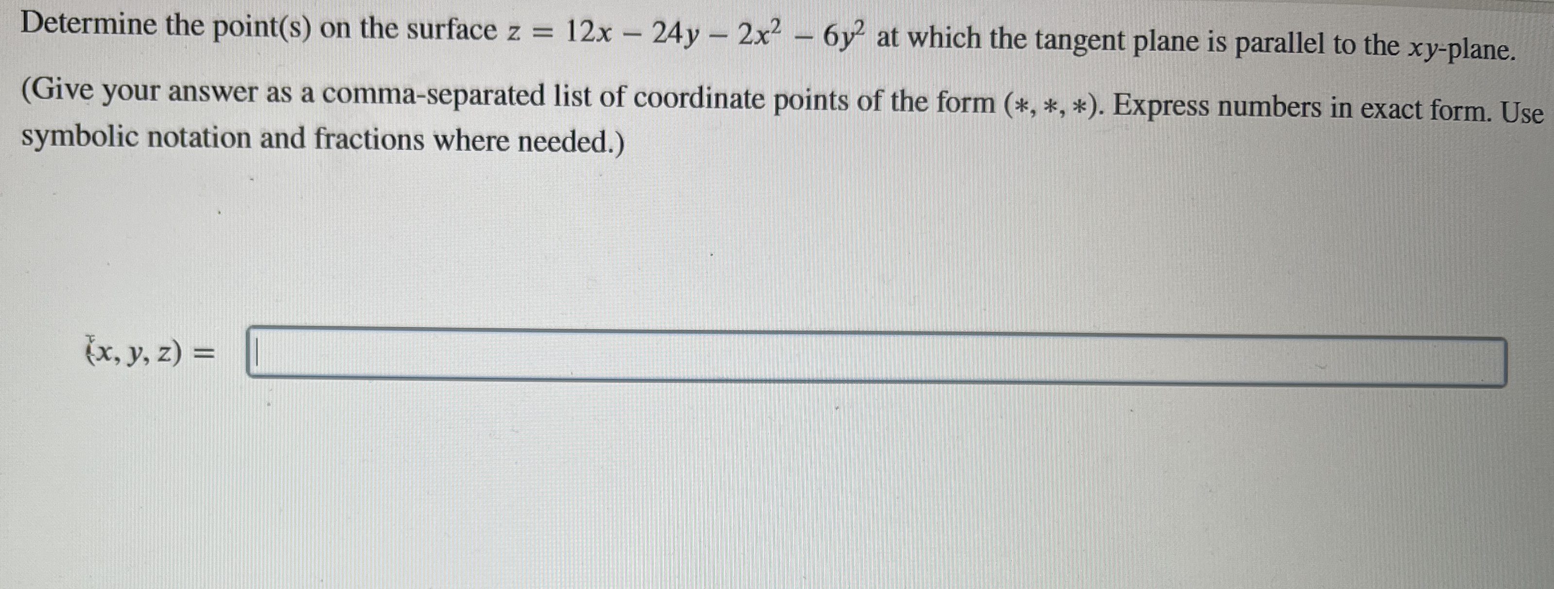 Solved Determine The Point S On The Surface Chegg Com