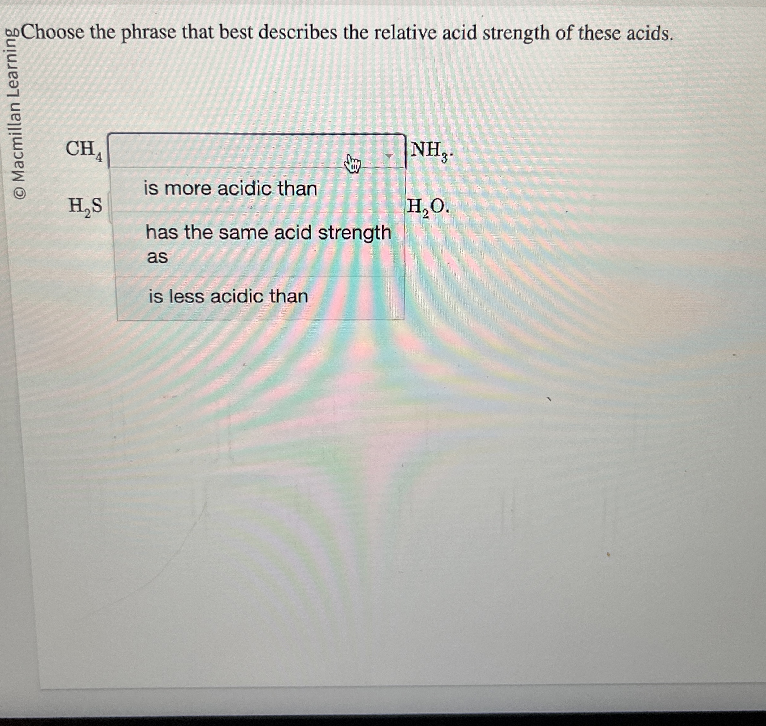 Solved ?∞ ﻿Choose the phrase that best describes the | Chegg.com