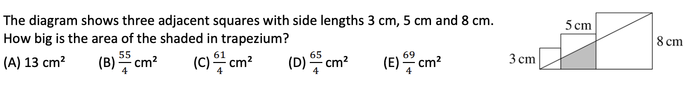 Solved The diagram shows three adjacent squares with side | Chegg.com