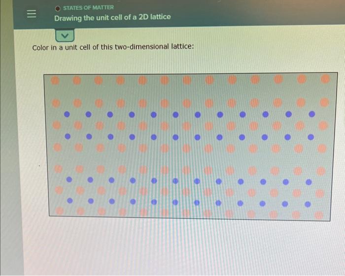 Color in a unit cell of this twodimensional lattice