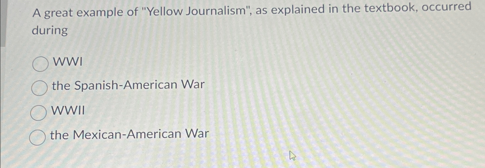 Solved A Great Example Of "Yellow Journalism", As Explained | Chegg.com