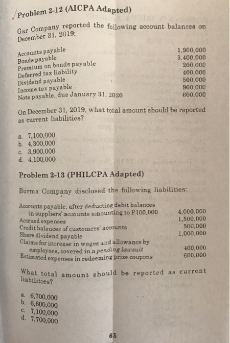 Problem 2 2 Iaa Socorro Company Provided The Chegg Com