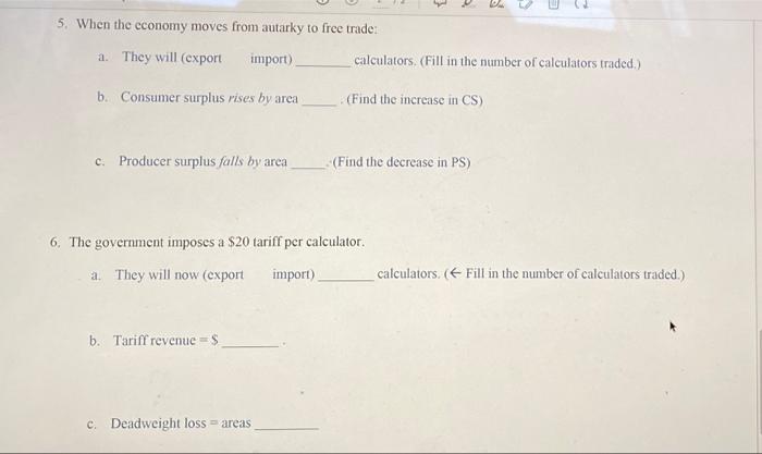 Solved Use the following graph to answer questions 5 & 6: • | Chegg.com