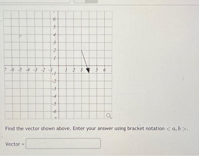 Solved Find the vector shown above. Enter your answer using