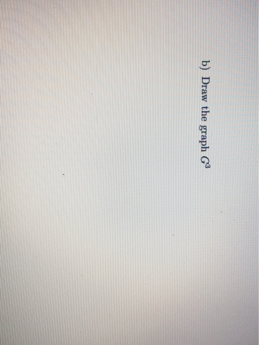 Solved 3 Graphs Consider The Following Graph G(V, E) Where: | Chegg.com