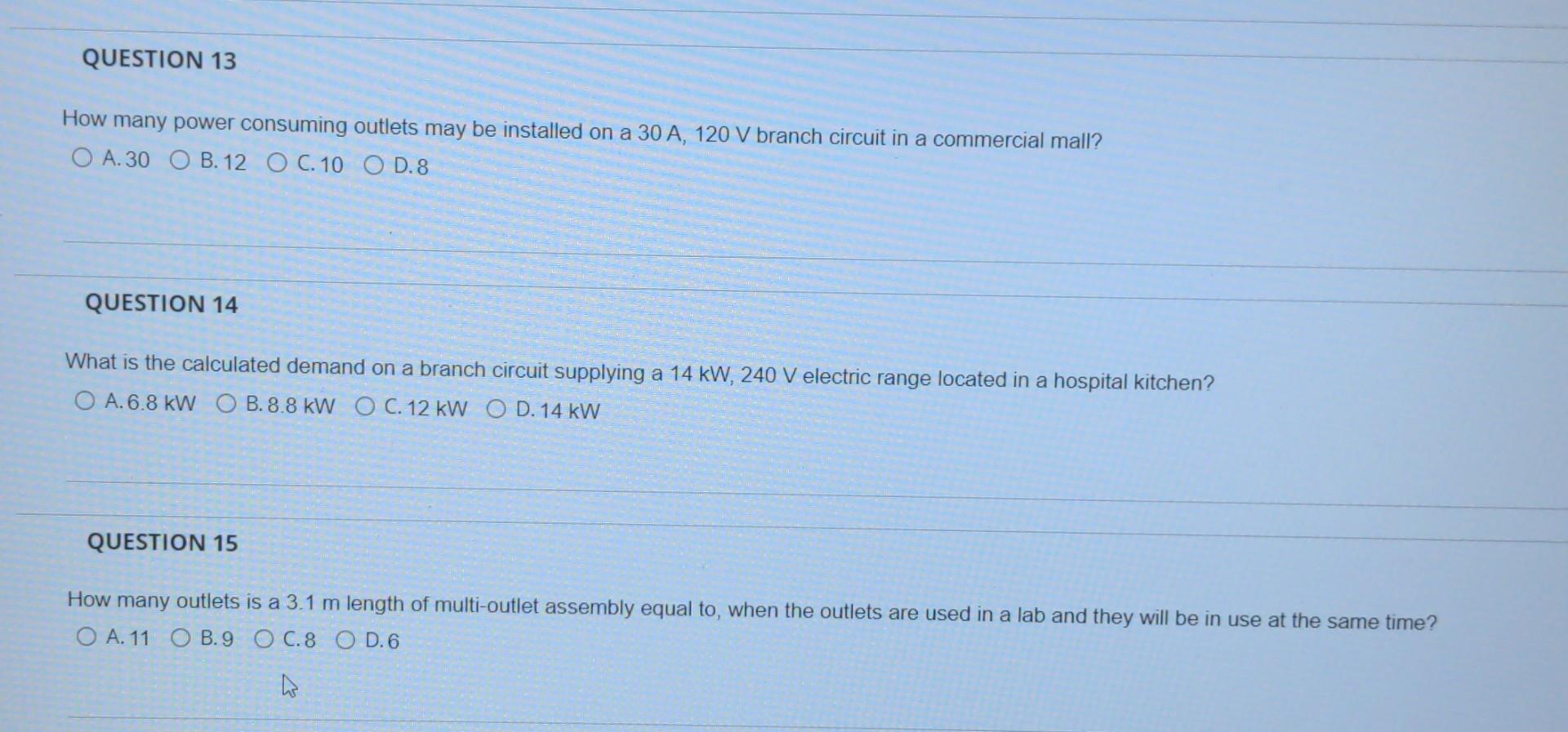Solved QUESTION 13 How Many Power Consuming Outlets May Be | Chegg.com