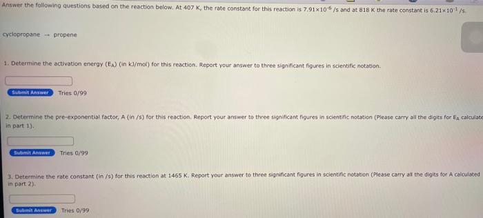 Solved Answer the following questions based on the reaction | Chegg.com