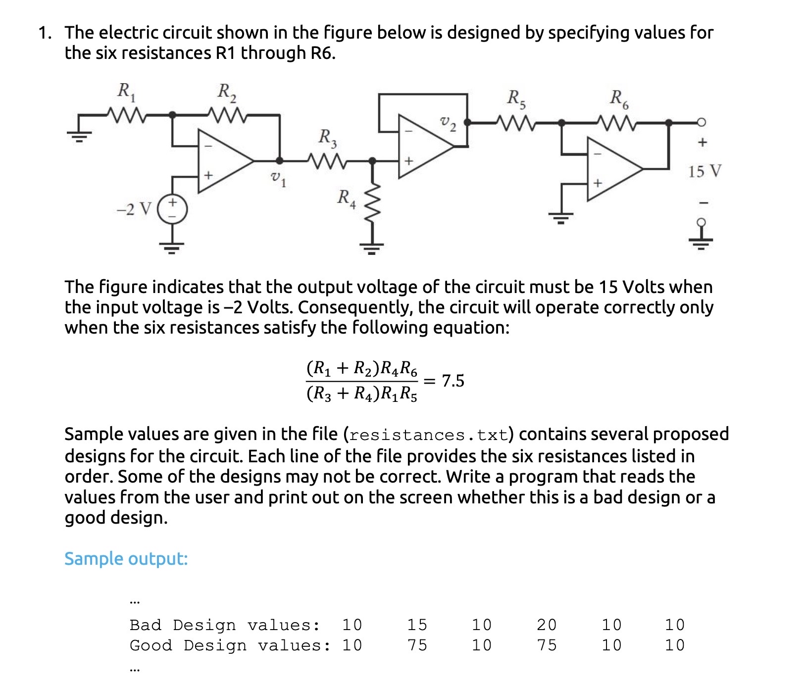 Solved The electric circuit shown in the figure below is | Chegg.com