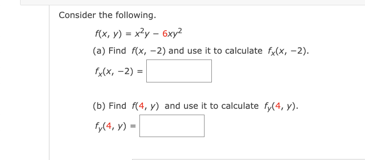 Solved Consider The Following F X Y X2y 6xy2 A ﻿find