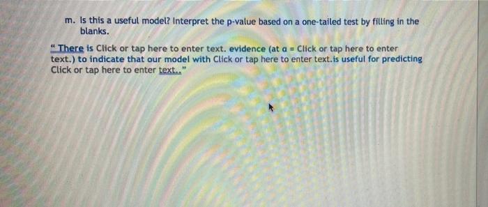 Solved g. Run a simple linear regression of your student | Chegg.com