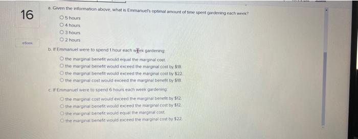 Solved Help Save & Exit 15 Emmanuel likes gardening. He | Chegg.com