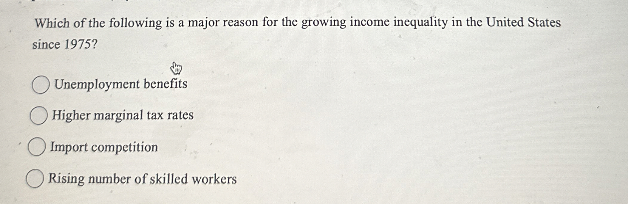 Solved Which of the following is a major reason for the | Chegg.com