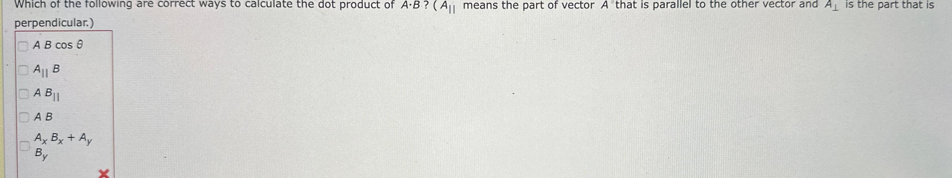 Solved Which of the following are correct ways to calculate | Chegg.com