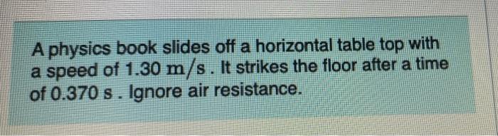 Solved a physics book slides kff a horizontal table top with | Chegg.com