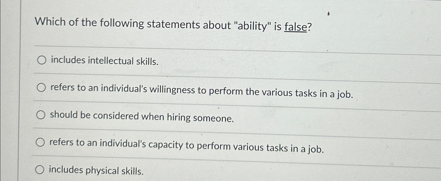 Solved Which of the following statements about 