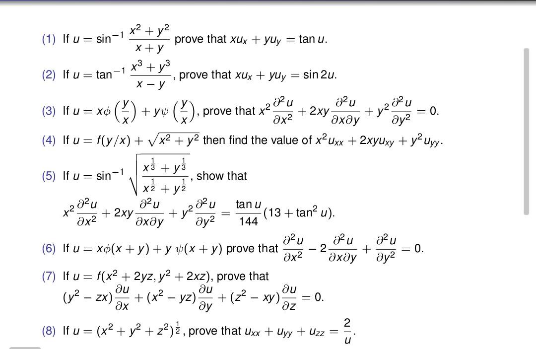 Solved 1 If X R Cos 0 Y R Sin O Find A X Y Are Chegg Com