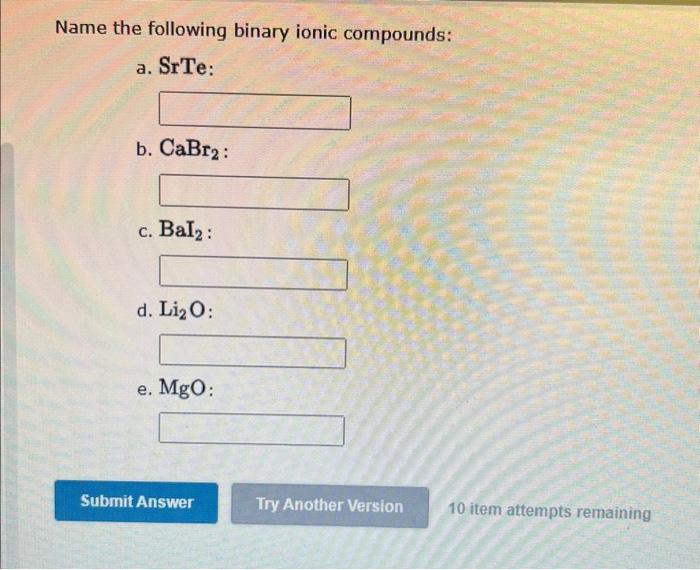 Solved dentify the noble gas that is isoelectronic with each