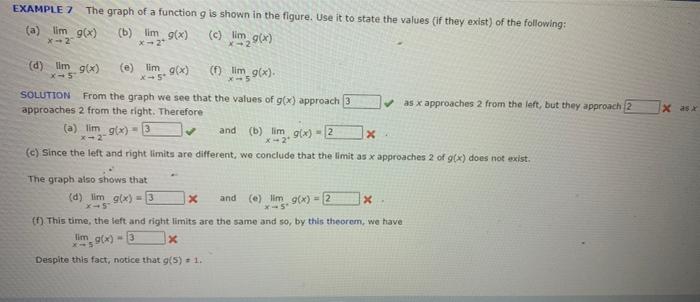 Solved EXAMPLE 7 The graph of a function g is shown in the | Chegg.com
