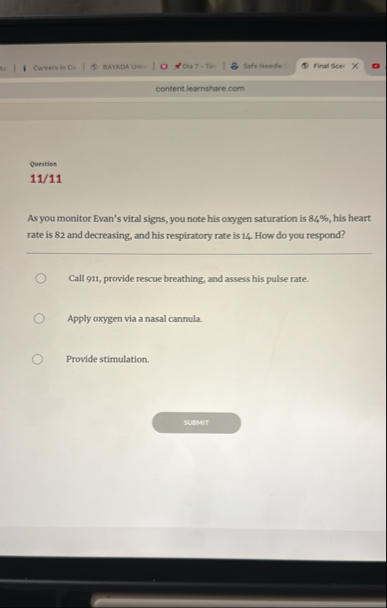 Solved content learnshare comQuestion11/11As you monitor | Chegg.com