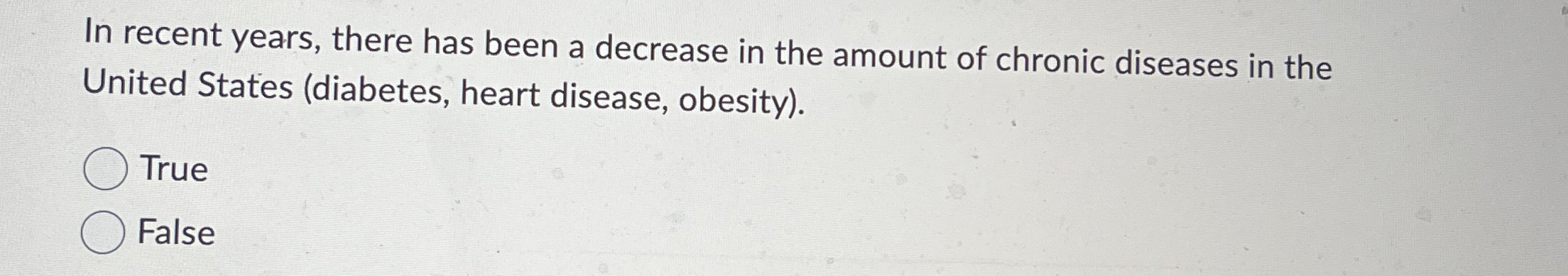 Solved In recent years, there has been a decrease in the | Chegg.com