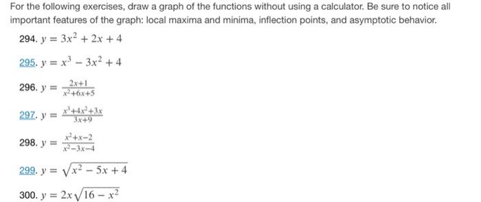 Solved For the following exercises, draw a graph of the | Chegg.com