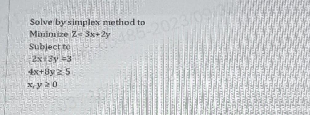 solved-solve-by-simplex-method-to-minimize-z-3x-2y-subject-chegg