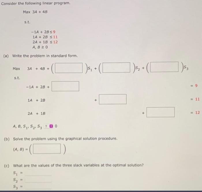 Solved Consider The Following Linear Program. \\[ | Chegg.com