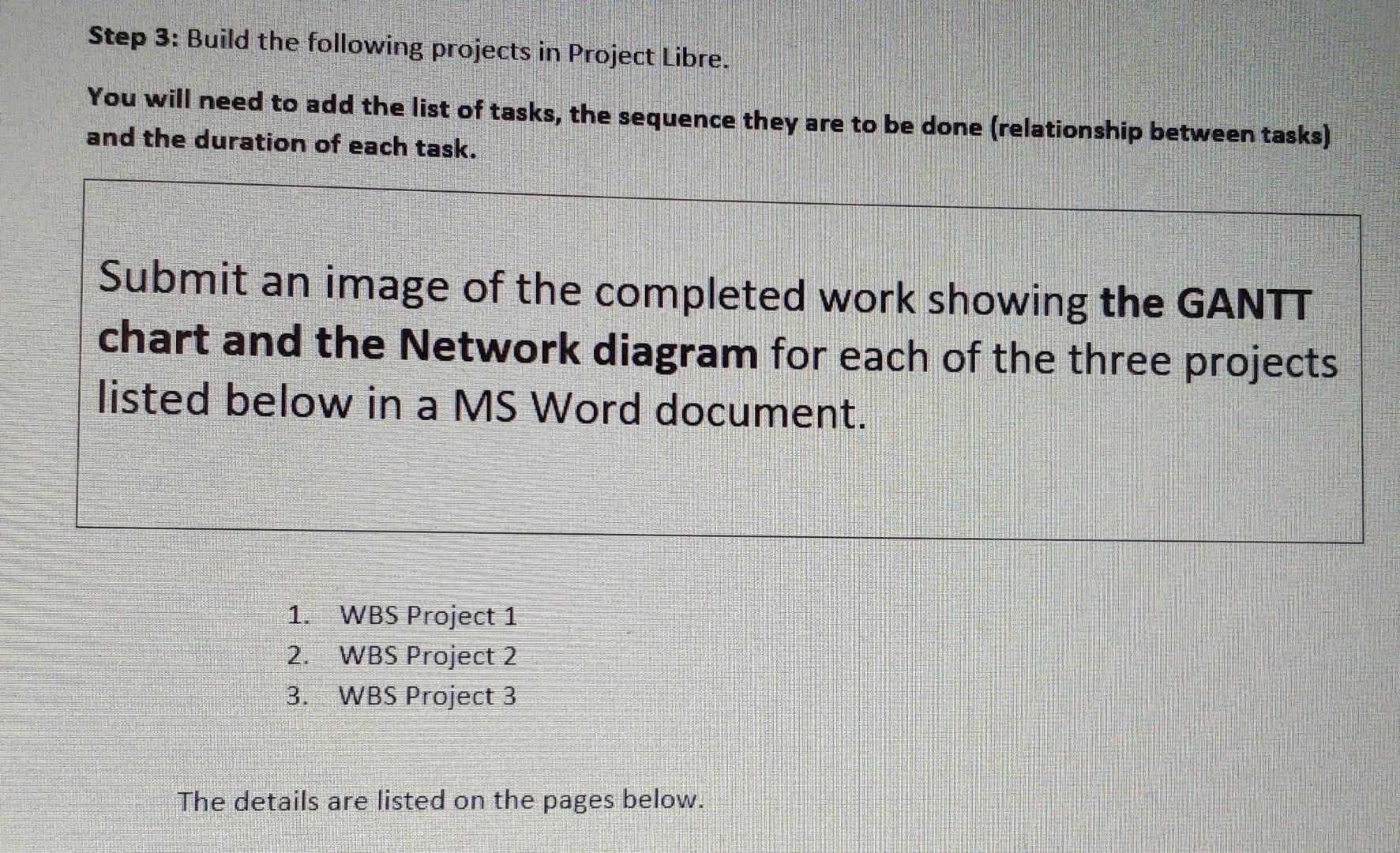 Solved Step 3: Build the following projects in Project | Chegg.com