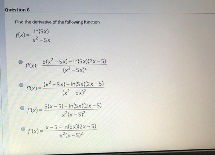 find derivative of f(x)=x−cos x2 cos x