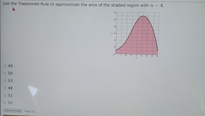 Solved Use the Trapezoidal Rule to approximate the area of | Chegg.com