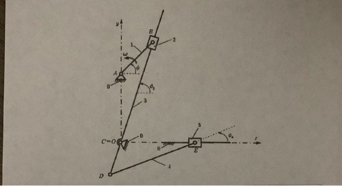 Solved Problem #4 For the following 6-bar mechanism in which | Chegg.com