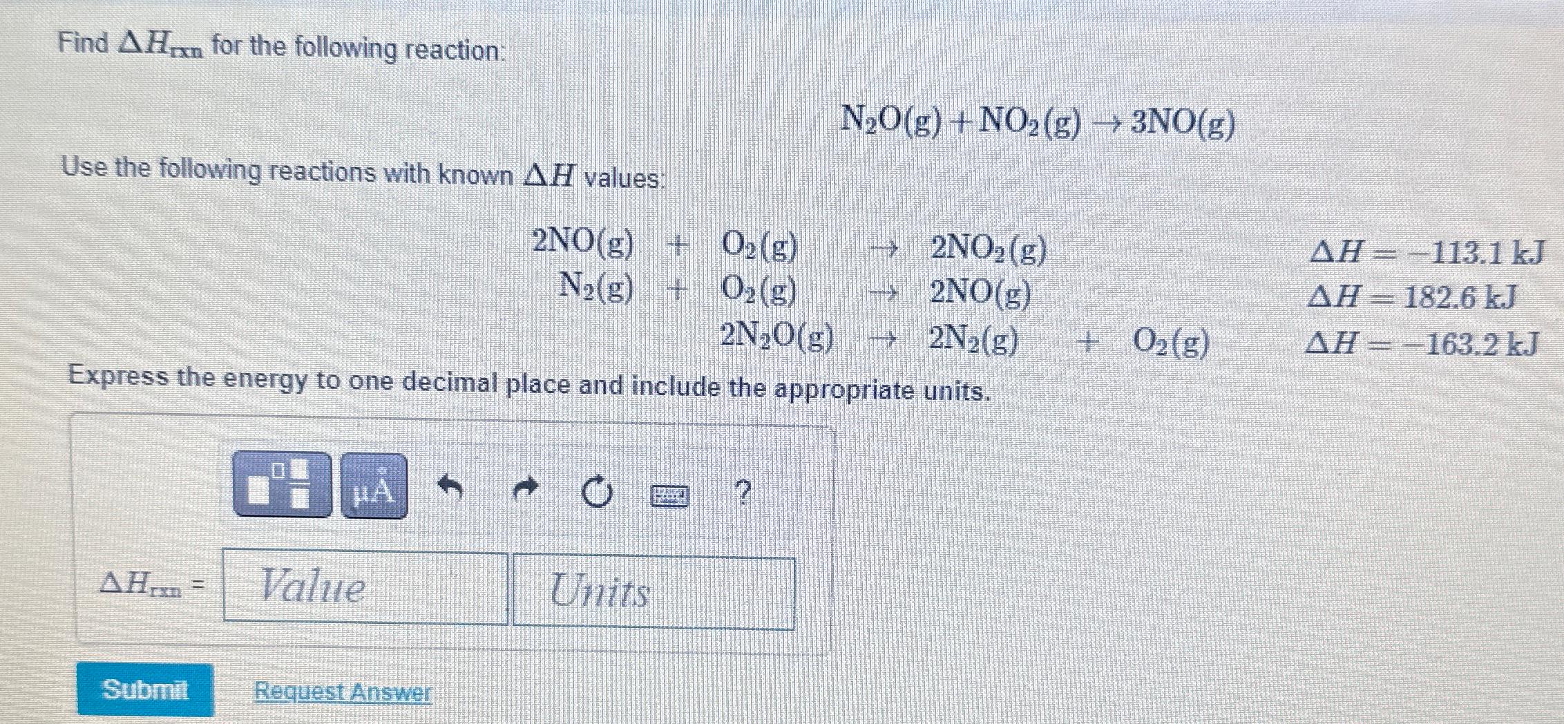 Solved Find ΔHrxn ﻿for the following | Chegg.com