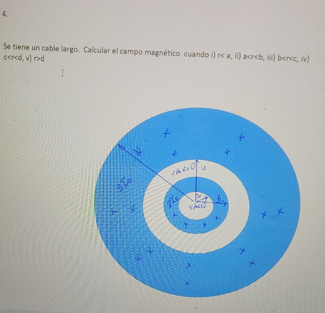 Solved 4) You have a long cable. Calculate the magnetic | Chegg.com