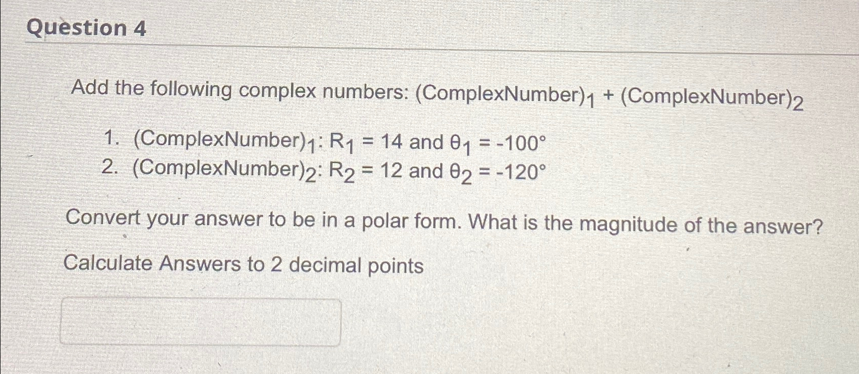 Solved Answer only no need steps . | Chegg.com