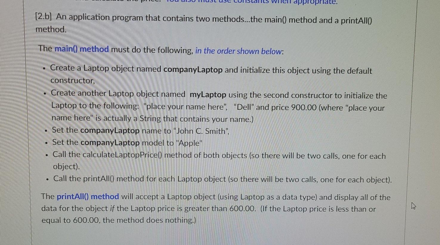 Solved appropriate. [2.b] An application program that | Chegg.com