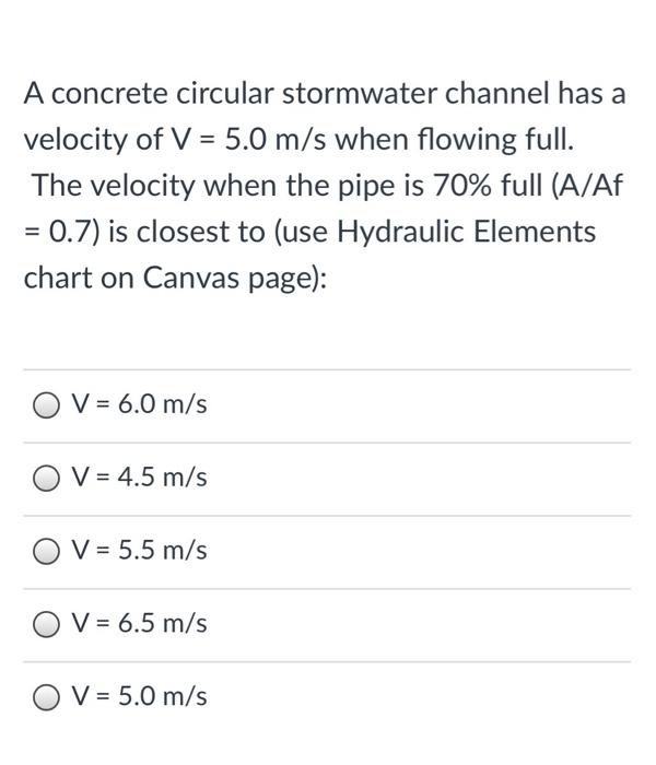 solved-a-concrete-circular-stormwater-channel-has-a-velocity-chegg